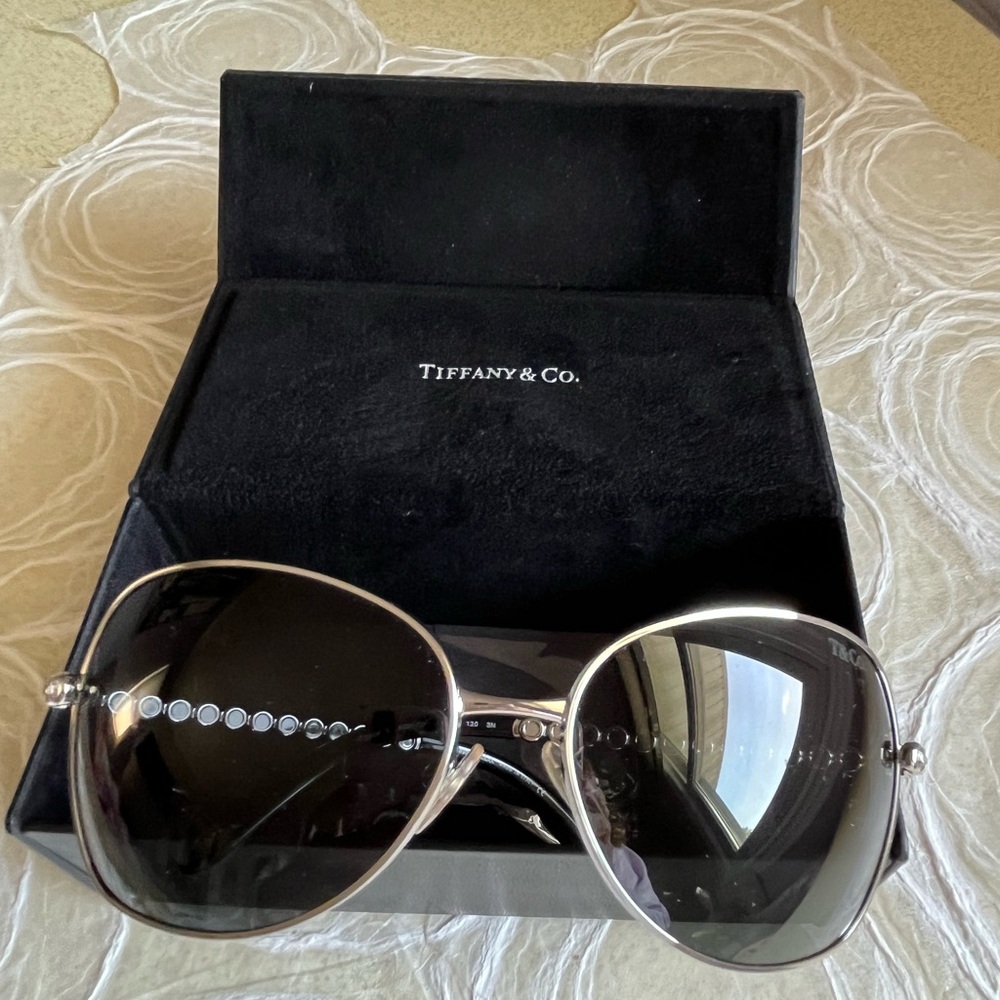 Tiffany & Co. Grey and Silver Sunglasses - Picture 11 of 11